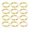 6/12Pcs Golden Napkin Rings Metal Circle Design Napkin Holders Buckles Family Dinner Wedding Party Table Decoration