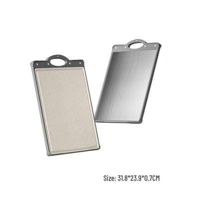 ZISIZ Titanium & Wheat Straw Cutting Board