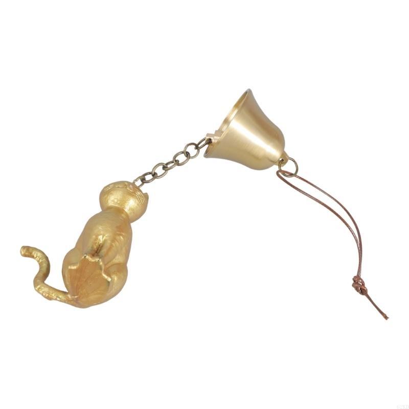 62KD Cats Wind Chimes Outdoor and Indoor Decoration Rustproof Metal Soothings Sound Garden Porch Hanging Ornament