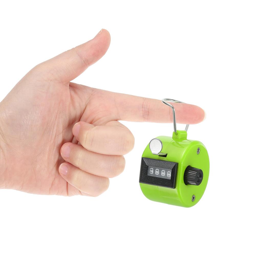 PATIKIL Clicker 16 Mechanical Handheld Tally Click Pitch Counter for and Green Counter, 4-Digit Coaching, Knitting, Golf, Laptops, Fishing,