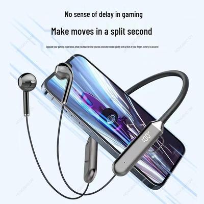 Nackenbügel Bluetooth Kopfhörer mit Digitalanzeige - Ultralange Akkulaufzeit, Sportlicher Stil, Kompatibel mit Huawei, OPPO, Apple, Vivo, Xiaomi