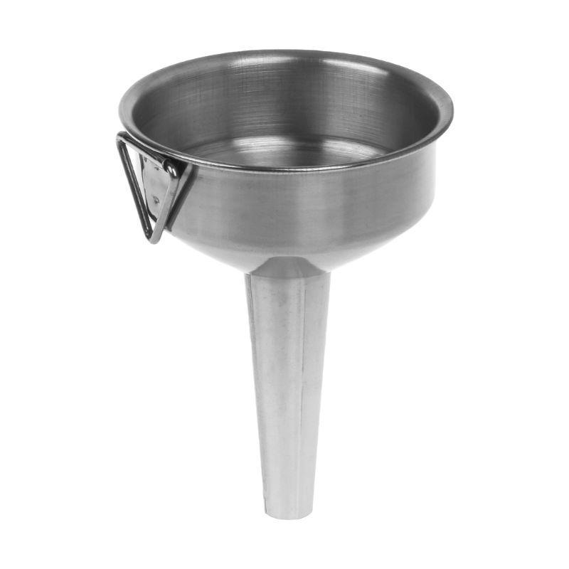 

Practical Stainless Steel Wide Mouth Fill Liquid Wine Oil Honey Funnel Kitchen H