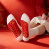Sieben Sterne Reine Baumwolle Rote Tierkreiszeichen Socken - Unisex Mittelhoch Festliche Edition