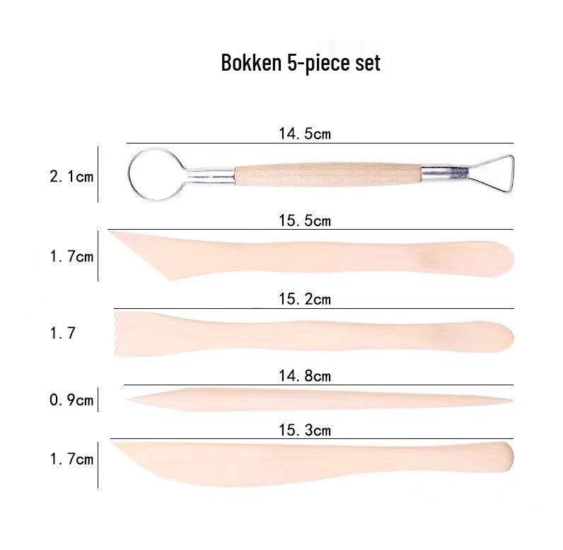 61-teiliges Tonmodellier- und Schnitzwerkzeugset für Keramik und Polymer