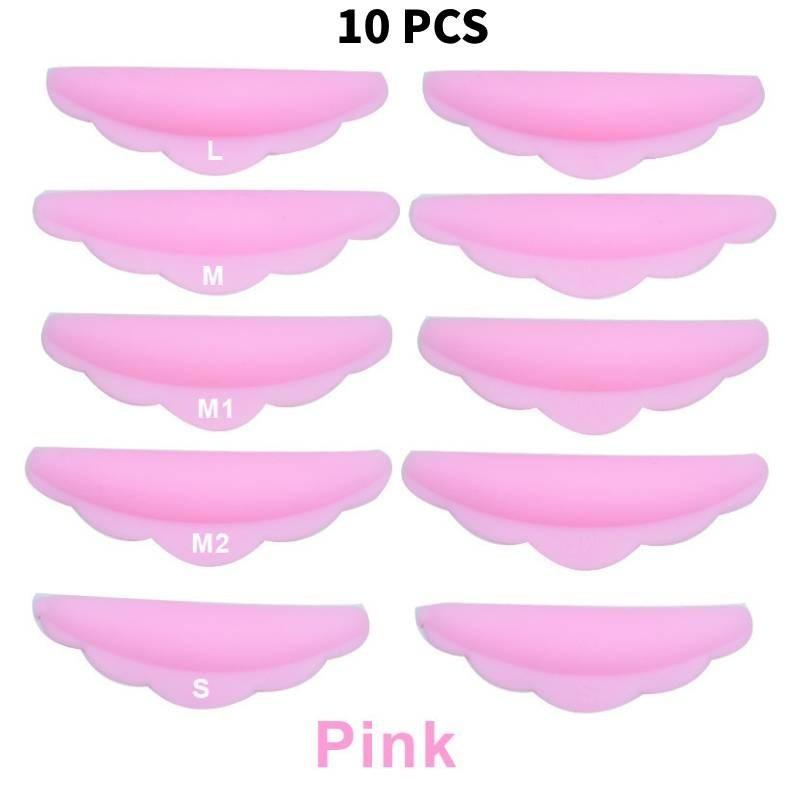 High-quality Silicone Eyelash Curling Pads Set Of Five Pairs In Assorted Colors For Perfect Lash Curls