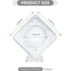 Rotatable Coin Display Case Floating Coin Protector Sleeves Coin Container Box  Desktop Ornaments