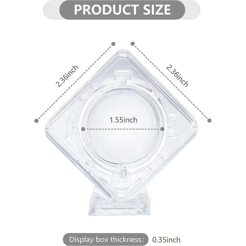 3D Coin Display Case Floating Coin Protector Sleeves Durable Coin Container Box  Home Decoration