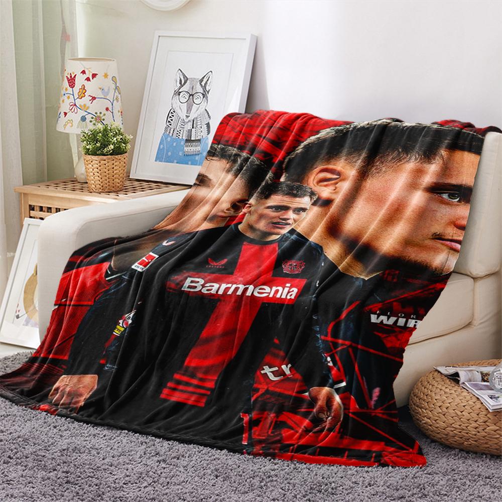 1pc Florian Wirtz Print Flannel Blanket, High Quality Comfortable for All Seasons, Home Decor, Warmth and Comfort, Perfect for Christmas Gifts55