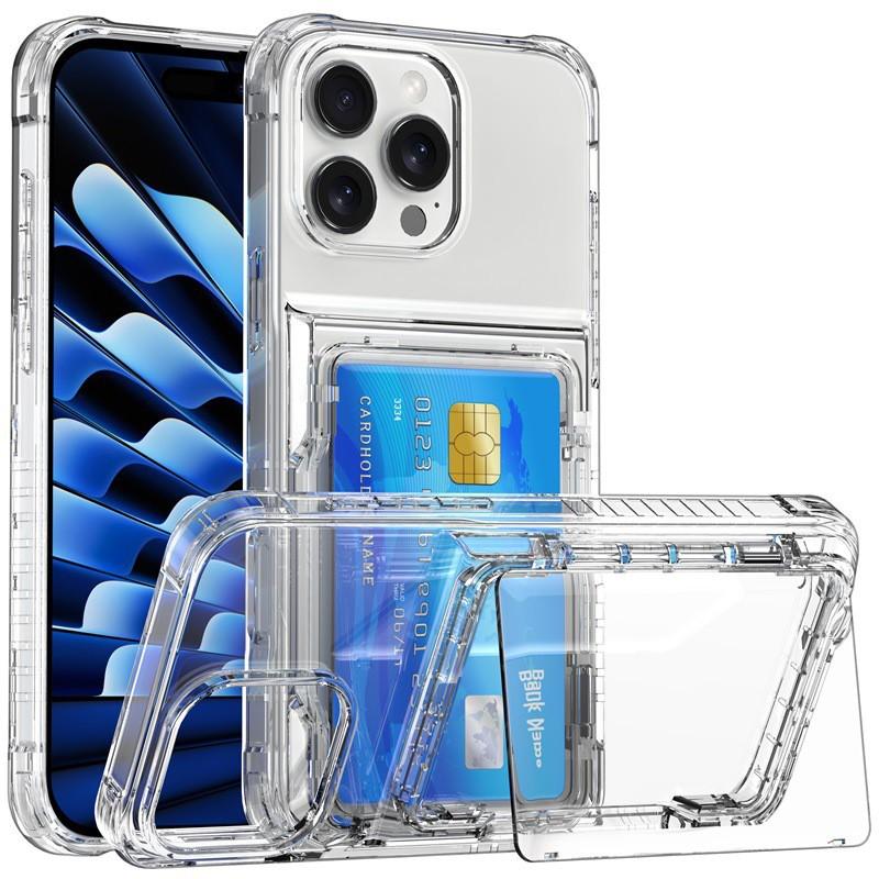 

Suitable 16 Phone Case Transparent 13Pro Set Beer Flip Card IPhone17 Advanced Protective Cover 15 iPhone17Air（6.7） прозрачный