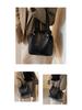 Versatile Korean High-End Bucket Bag: Spring & Autumn 2025 Wide Strap Crossbody Handbag for Women