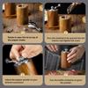Pepper Mill Set, Manual Pepper Mills, Classical Hand Shake Wooden Pepper Grinder Set or Salt Grinder,Enjoy Fresh Ground Spices