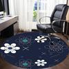 1PC Floral Pattern Chair Carpet for Office, Indoor Non-Slip Washable  Carpet, Soft Comfortable Mat For Office Room yy250930170