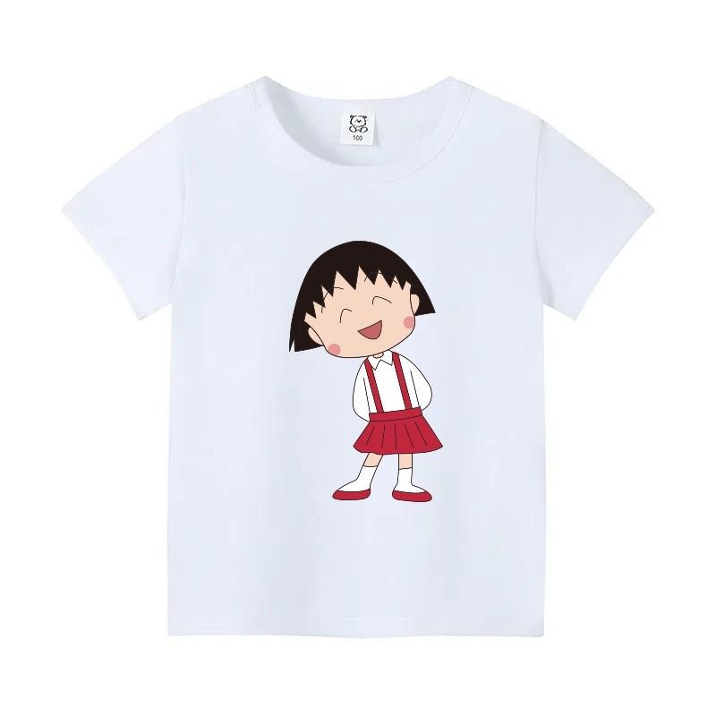 Summer cartoon printed men's and women's clothing T-shirt bottom round neck loose comfortable short sleeved casual versatile