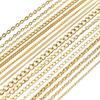 5 Meters/Lot Never Fade Stainless Steel Gold Plated Necklace Chains For DIY Jewelry Findings Making Materials Handmade Supplies