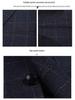 Men's Slim Fit Plaid Business Suit Jacket - Western Korean Style High-End Autumn Wear for Middle-Aged