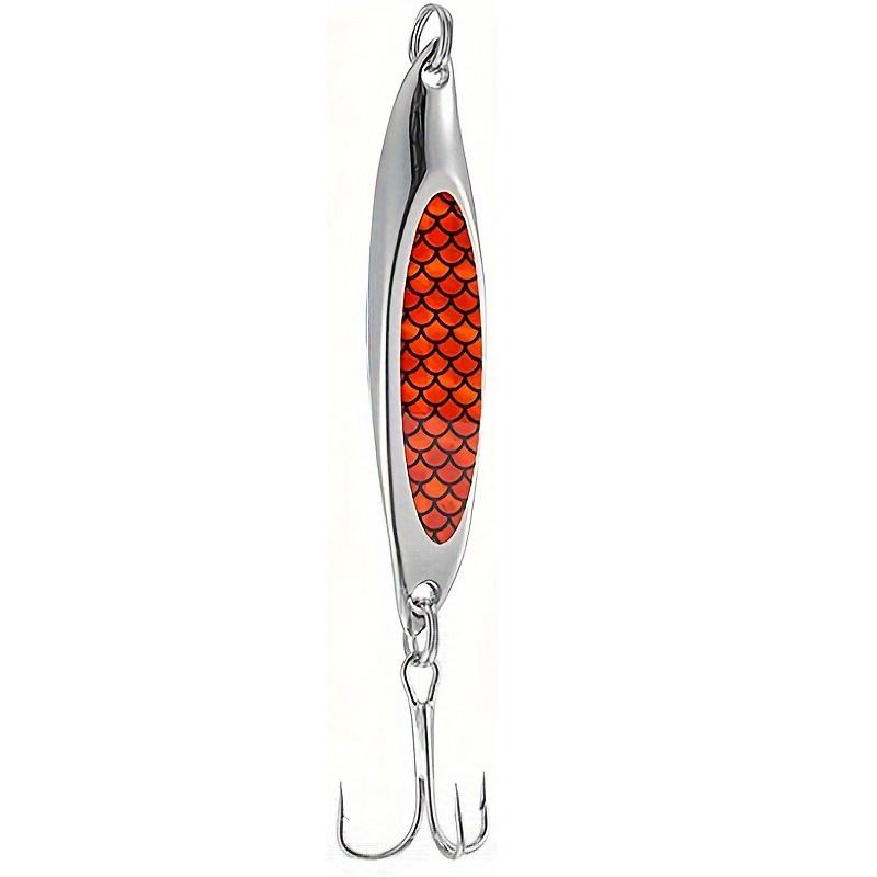 

Набор приманок Essential Anglers, универсальные металлические приманки для соленой и пресноводной рыбалки, дизайн тройного крючка красный