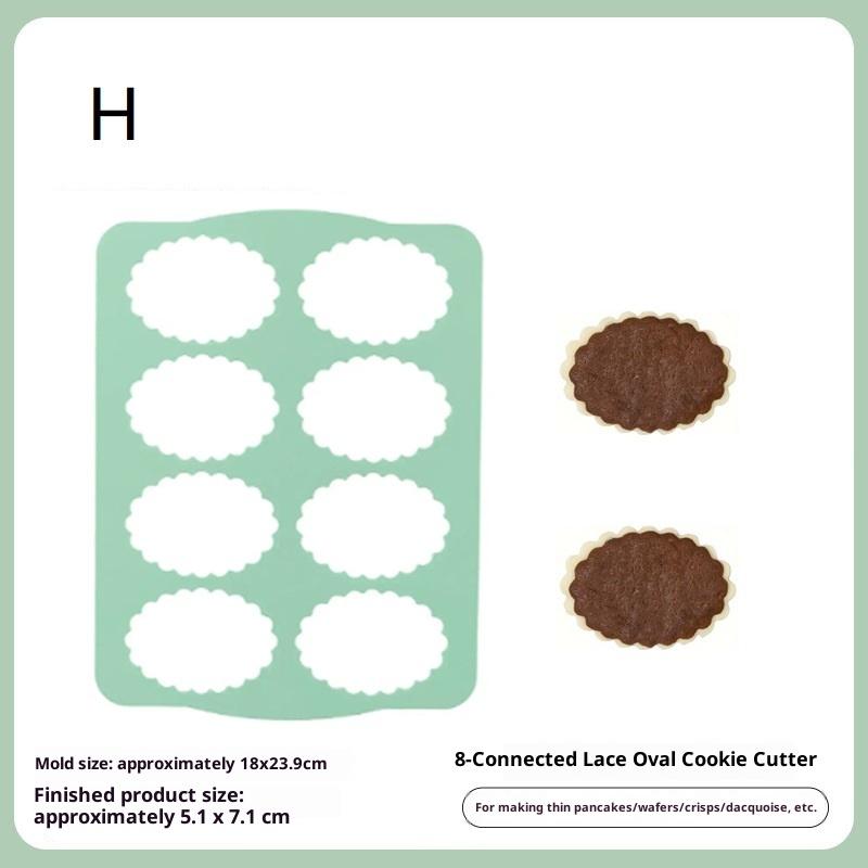 1Pcs Japanese Cookie Mold Silicone Cookie Mold Dacquoise Mold Chocolate Cake Decorating Kitchen Accessories Tool