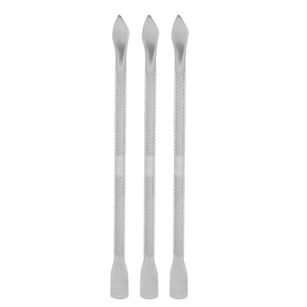 3 Stück Nagelhautschieber Edelstahl Nagelhautschneider Entferner Set Maniküre Werkzeug