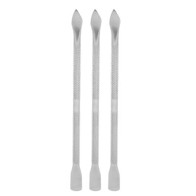 3 Stück Nagelhautschieber Edelstahl Nagelhautschneider Entferner Set Maniküre Werkzeug