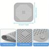 1pcs Kitchen Sink Silicone Floor Drain Pad, Anti-clogging Filter Patch, Bathroom Sewer Hair Suction Cup Odor-proof Filter Screen