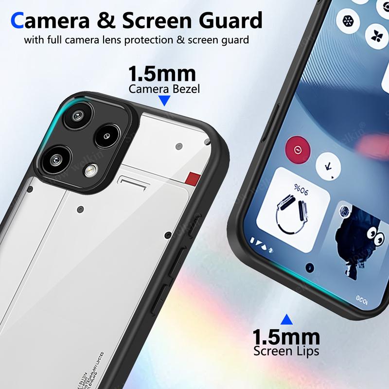 Transparent Silicone Case For Nothing Phone 3A Lite NothingPhone 3A Lite 3ALite Pro PC Back TPU Bumper Shockproof Phone Cover
