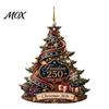 Customized Souvenirs for Friends USA 250th Anniversary Christmas Tree Pendant, Acrylic Memorial Hanging Ornament American Patriotic 1776 to