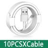 10-50PCS 2A TPE USB A Type C Fast Charging Data Cables For Samsung Galaxy S8  Xiaomi LG Mobile Phone USB-C Quick Cord 2m