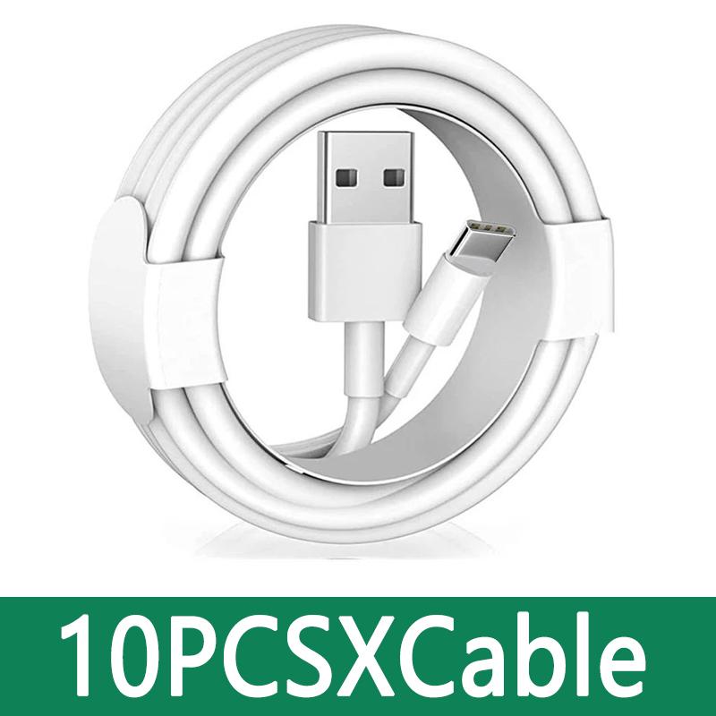 10-50PCS 2A TPE USB A Type C Fast Charging Data Cables For Samsung Galaxy S8  Xiaomi LG Mobile Phone USB-C Quick Cord 2m