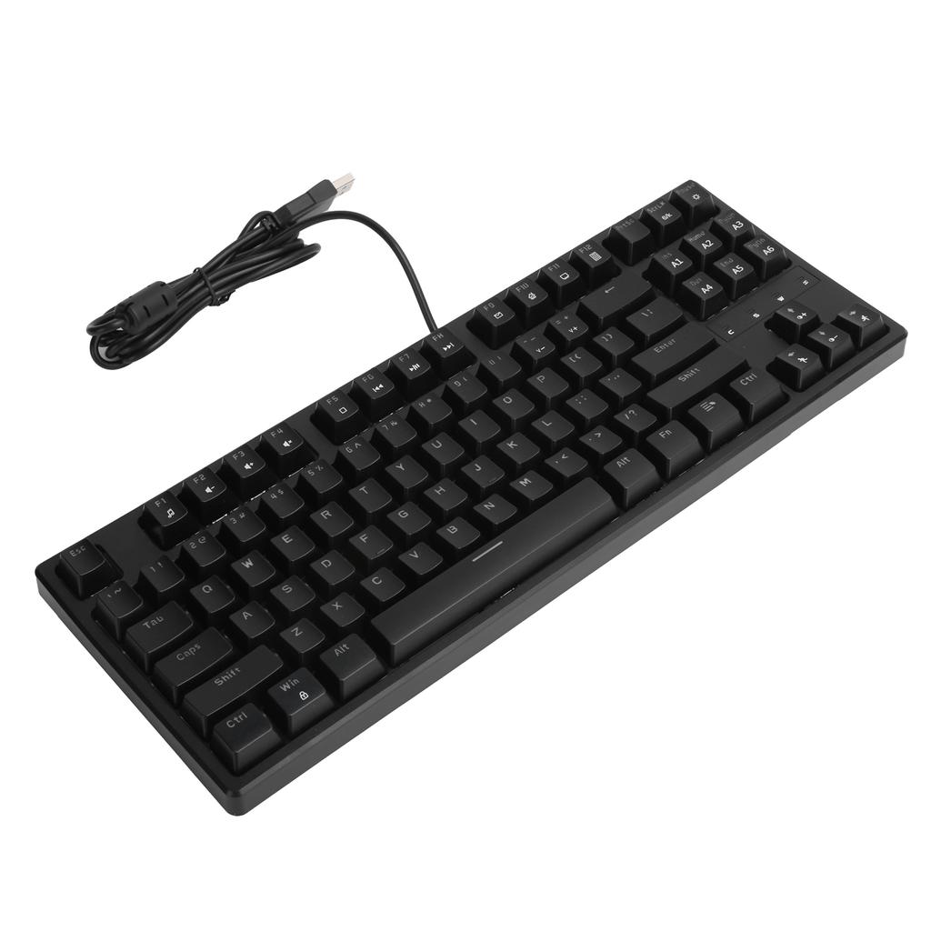 Daidai Computer Keyboard Wired Mechanical Red Shaft 87‑Keys STK130 for Game