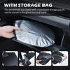 57.09 * 31.5" Windshield Sun Shade Foldable,Upgraded 210T Radium Titanium Silver Car Windshield Cover With Storage Pouch For Automotive Interior