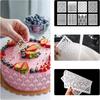DI QIU REN 8PCS Cake Decorating Stencils & Templates, 8x9.8Inches Large Floral Cake Printing Fine Hollow Lace Cookie Fondant Dessert Cake Templates,