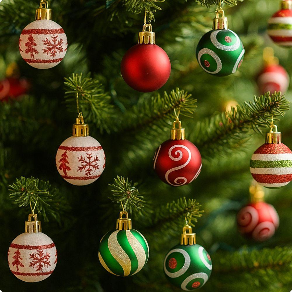 4/6cm Christmas Hanging Ball Electroplated Christmas Baubles  Photographic Props