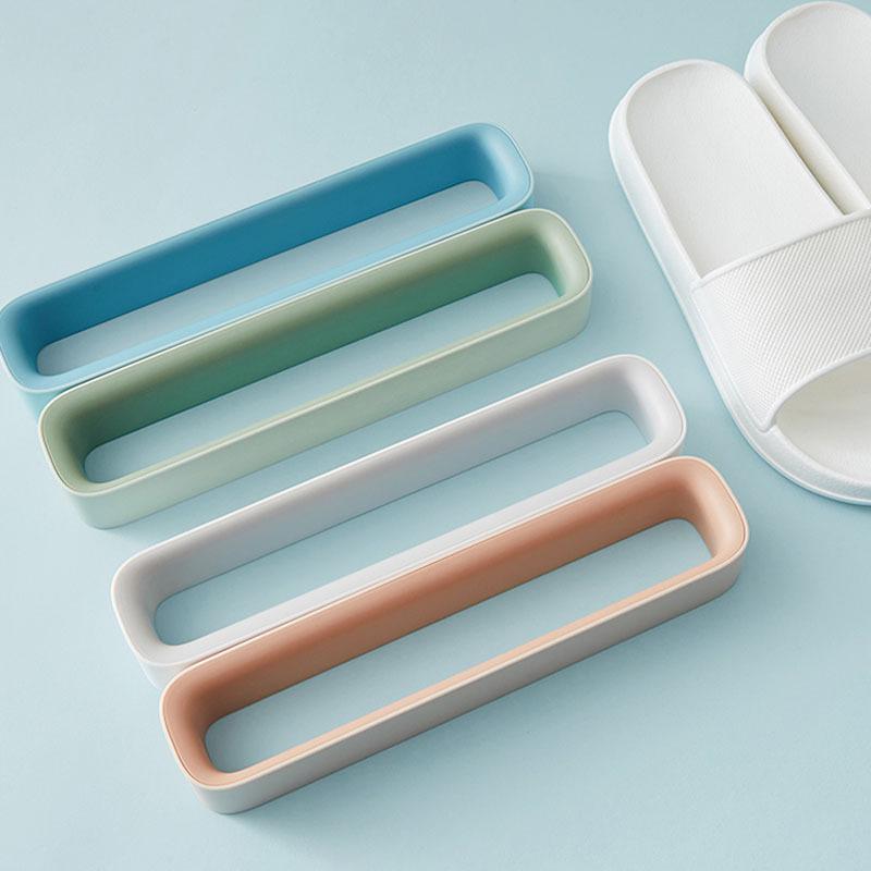Punch-Free Wall-Mounted Shoe Storage Rack for Bathroom and Bedroom