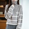 Women's Fashionable Pure Wool Coat - Autumn/Winter Thick Lapel Knitwear Sweater