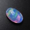 Lab-Created Opal Loose Gemstone Brilliant Round Cut 12.15 Ct Doublet for Jewelry Making and Crafts
