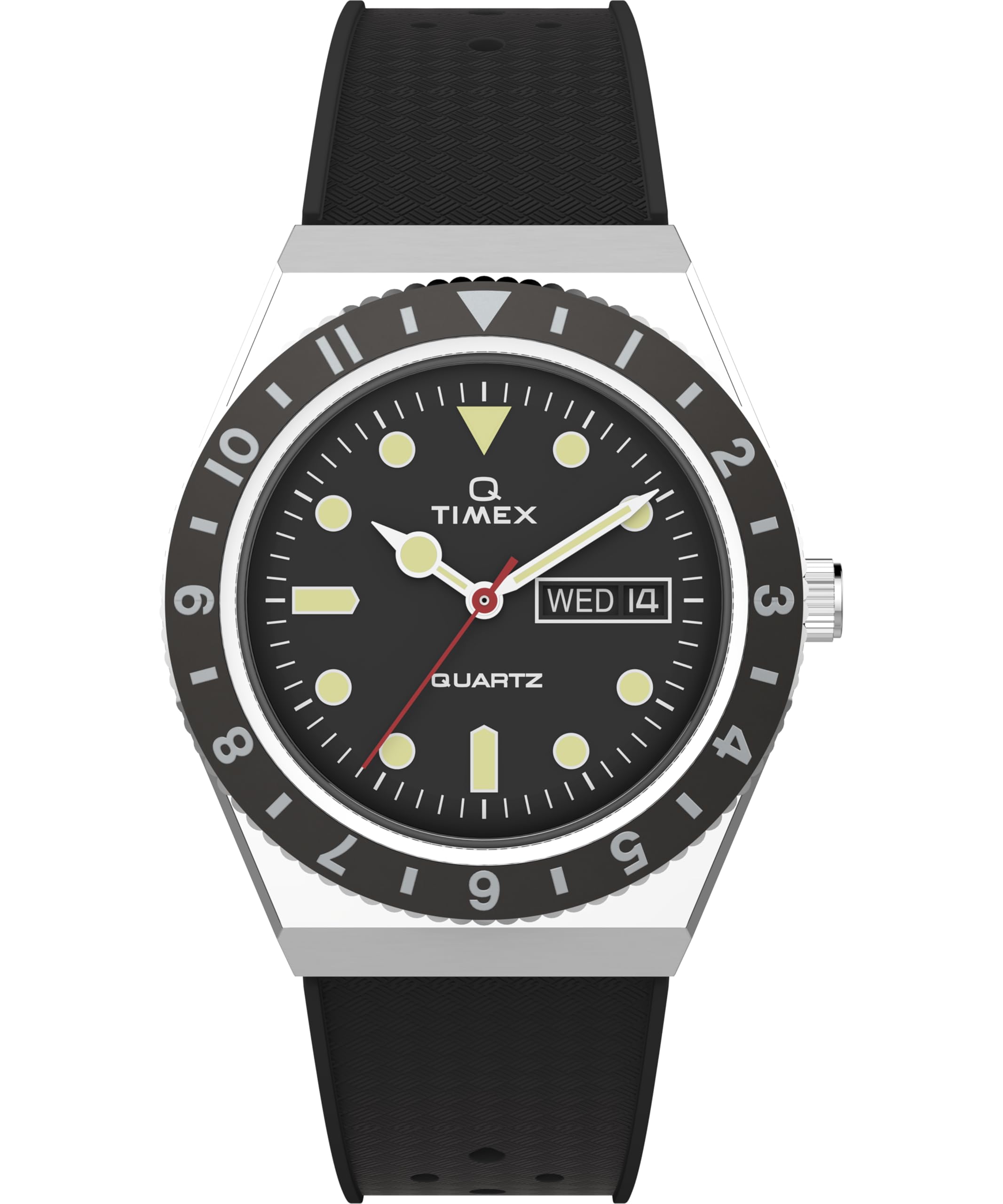 Q TIMEX Watch Quartz 5 ATM Water Resistant Plastic Black Dial TW2V32000 [TIMEX] Men s [Authentic] чёрный