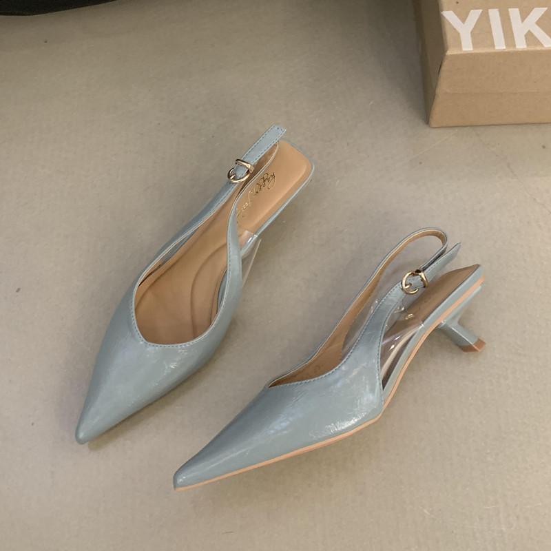 Fashion Bailamos 2025 Spring Pointed Toe Women Sexy Shallow Slip On Pumps Shoes Fashion Thin High Heel Sandal Ladies Elegant Dress Shoes