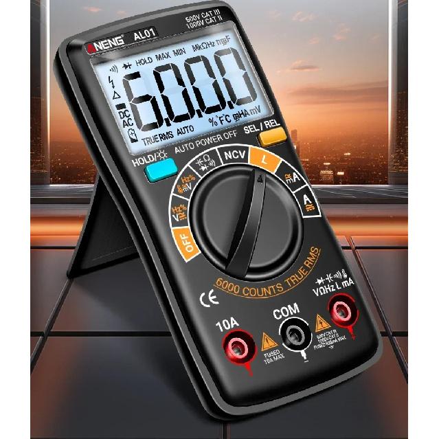 ANENG AL01 Inductance Digital Multimeters True RMS NCV Handheld 6000 Counts Tester AC/DC Votage Current Resistance Ohm Tool