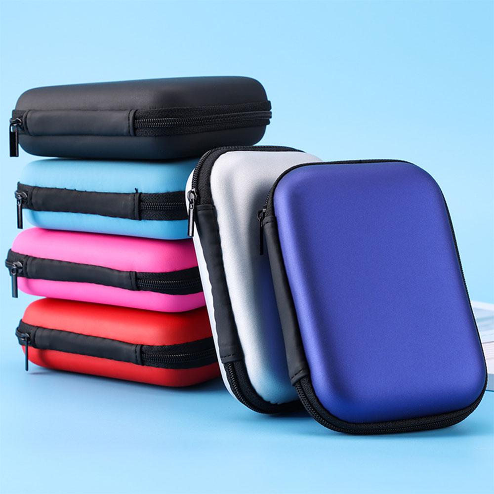 Hülle Aufbewahrungstasche für Kopfhörer Ohrhörer In-Ear-Kopfhörer Trage Hartschalenetui Box für Schlüssel Münze Reise Kopfhörerzubehör