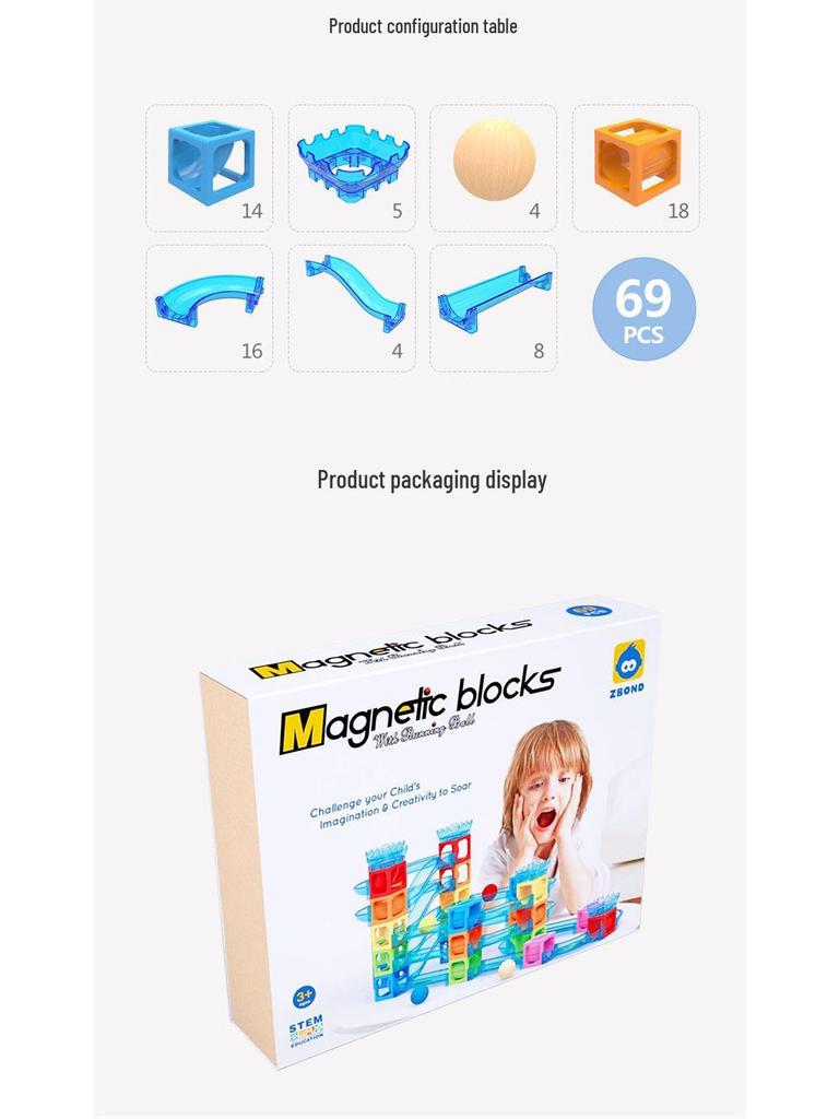 Ciwon Magnetic Building Blocks: Educational Toys for Early Learning and Parent-Child Interaction.