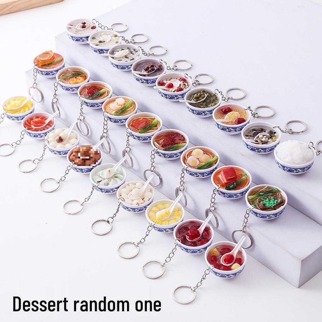 Mini Hot Pot Mala Tang Noodle Bowl Keychain Ornament