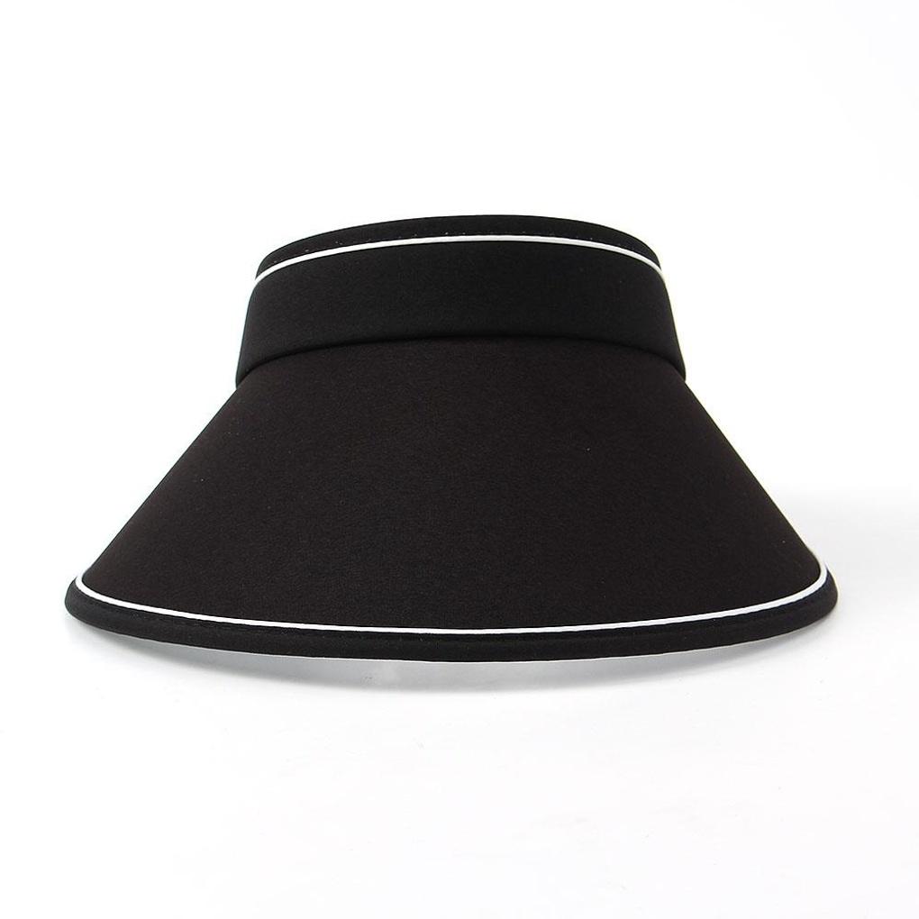 Roller Sun Cap (Black) Sun Shade Summer Hat