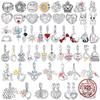 Argento Sterling 925 Rame Amore Albero Genealogico Gatti Cani Palloncino Ciondoli Perline Adatto Bracciali Charm Originali Fai da te Perla Donne Zirconi Creazione
