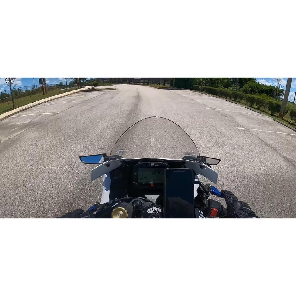 Racing Motorcycle Rear View Mirrors, 360° Rotating Stealth Mirrors Compatible With Honda CBR300R CBR500R CBR600RR CBR1000RR, Kawasaki Ninja 300 400