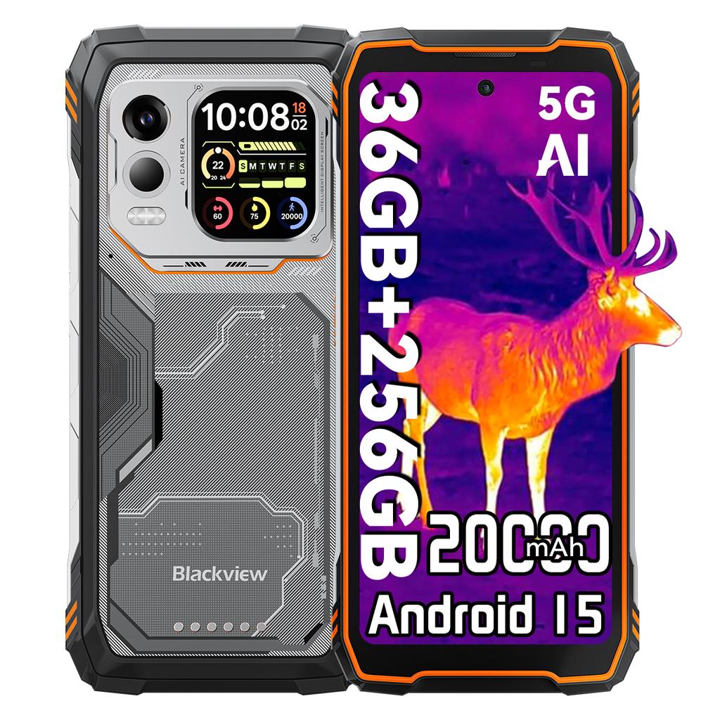 Blackview XPLORE 1 Pro 5G AI Smartphone de Exterior 48GB+512GB Cameră cu Imagini Termice Telefon Mobil