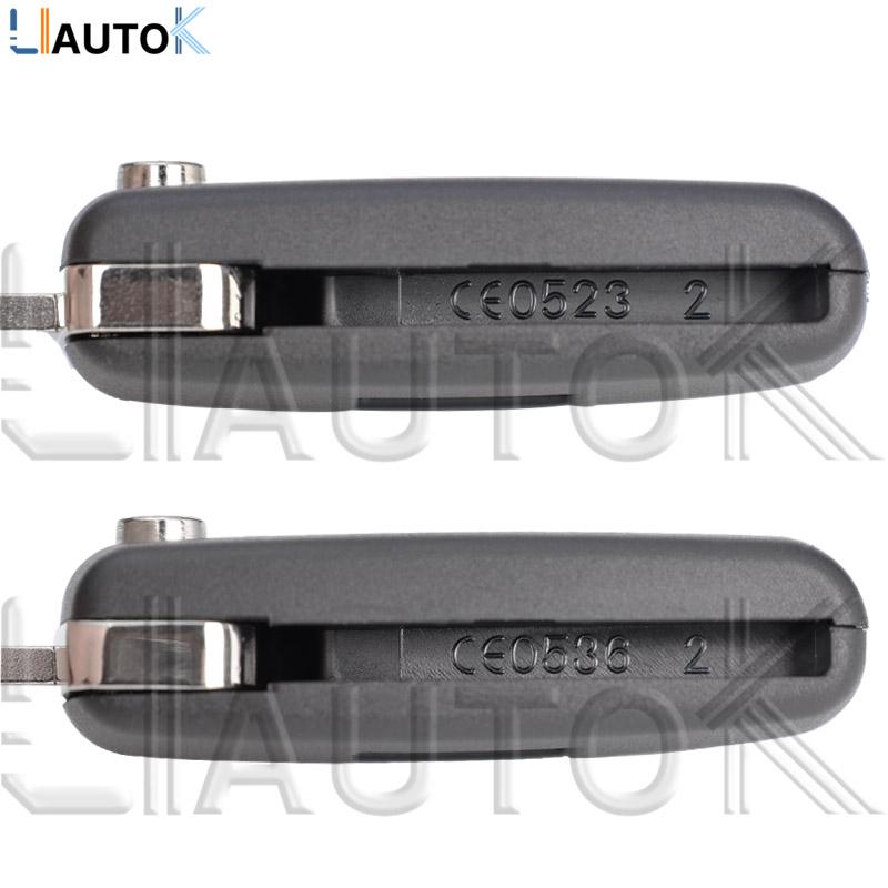 Smart Remote Key Case For Peugeot 207 307 308 407 607 807 For Citroen C2 C3 C4 C5 C6 2/3 Buttons Auto Flip Folding Car Key Shell