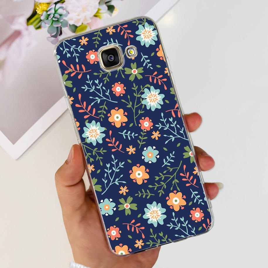 For Samsung Galaxy A3 2016 Case A310F Popular Flower Transparent Silicone Phone Back Cover For Samsung A3 2017 A320F A320Y Funda