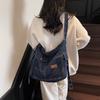 2025 New Fashion Underarm Retro Shoulder Bag Large Capacity Work Spring Denim Women's Bag Tote Bag Trend