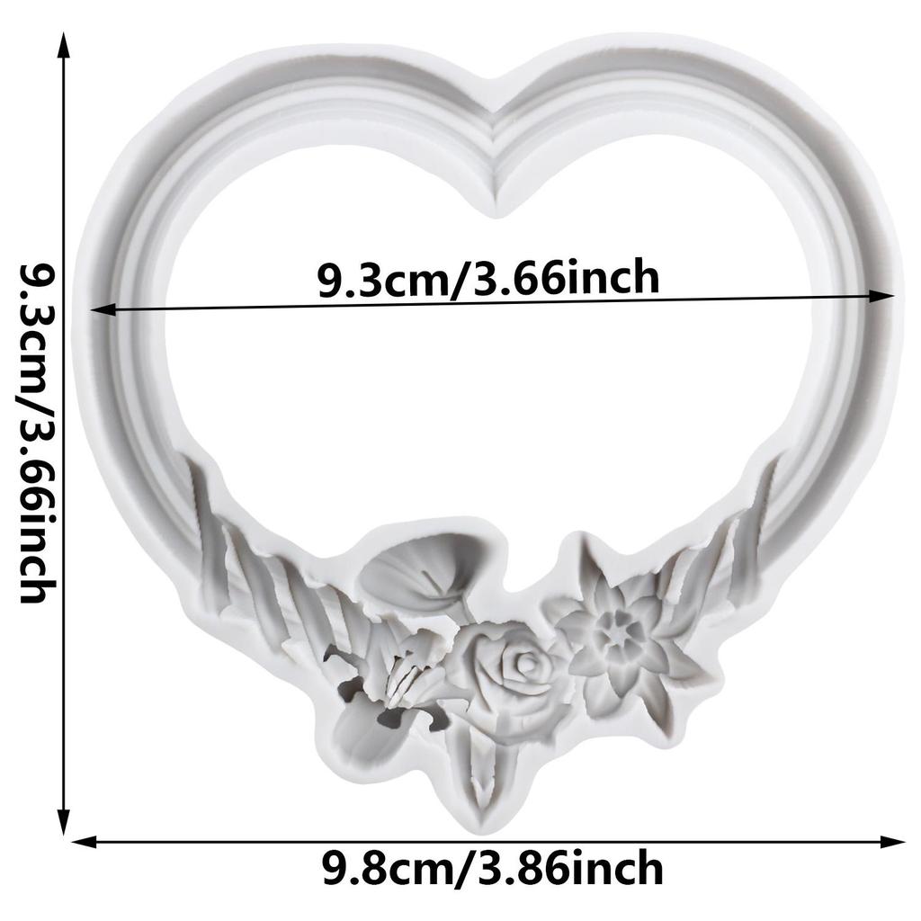 Picture Frame Silicone Molds Photo Frame Fondant Mold Cake Decorating Tools Cupcake Topper Candy Resin Clay Chocolate Gumpaste Mold