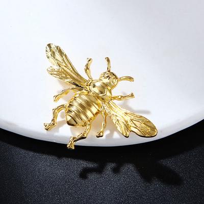 Retro-Bienen-Broschen Pins aus Legierung für Damen Kleidung Kragen Mantel Party Schmuck Zubehör